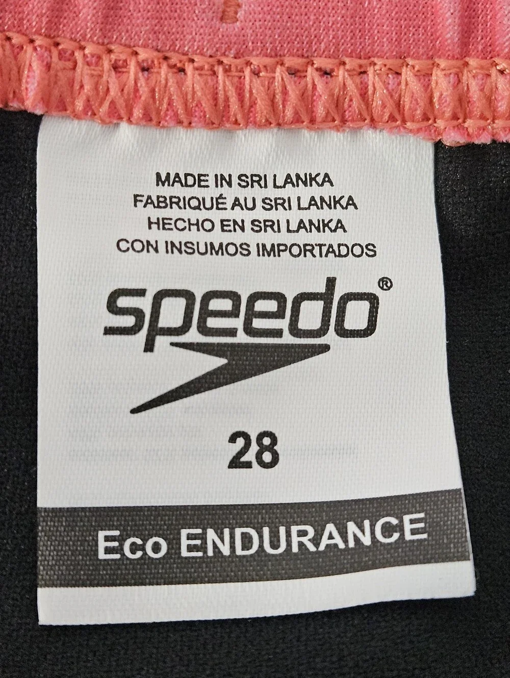 Speedo Eco Endurance Size 28 Boys Mens Swim Trunks with Elastic Drawstring Waist